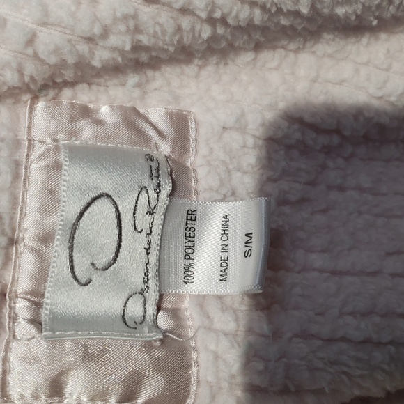 Oscar De La Renta pink robe 2 pocket soft comfy - Picture 7 of 7